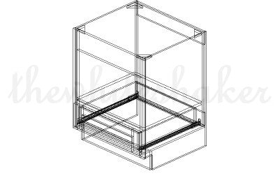 BMC27 - 27" Wide Base Microwave Cabinet