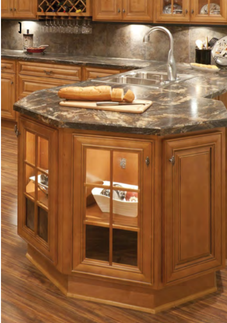 BA24 - Angled End Base Cabinet
