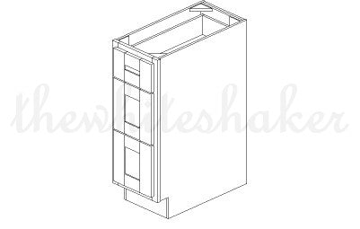 DB12 - 12" Wide Drawer Base Cabinet