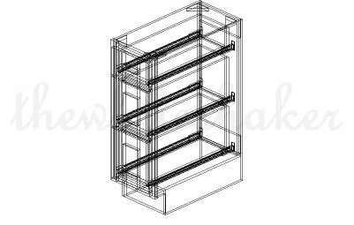 DB12 - 12" Wide Drawer Base Cabinet