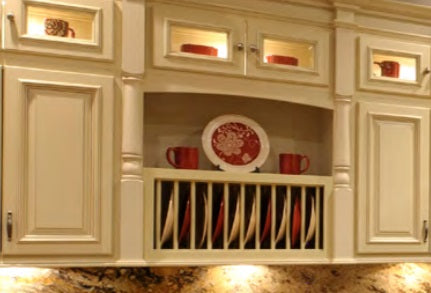 PR3015 - 30" Wide 15" High, Plate Rack Wall Cabinet