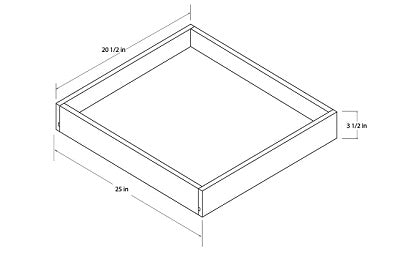 ROT27 - Universal Roll Out Tray for 27" Wide Base Cabinet