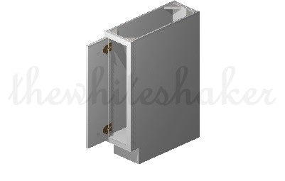 TB09 - 9" Wide Full Height / Tray Base Cabinet