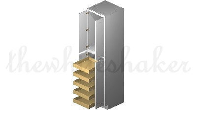 ROT24 - Universal Roll Out Tray for 24" Wide Base/Utility Cabinet