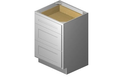 VDB2421 - 24" Wide Three Drawer Vanity Base Cabinet