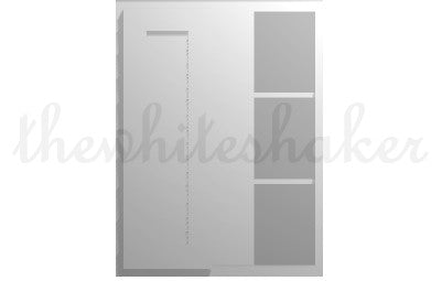 WBC2736 - 27" Wide 36" High, Blind Corner Wall Cabinet