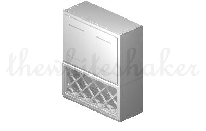 W3021 - 30" Wide 21" High, Bridge Wall Cabinet