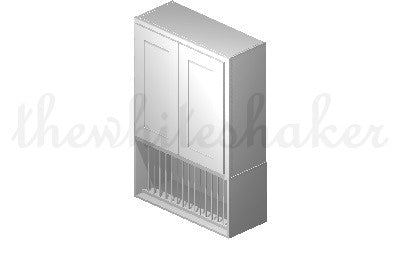 W3030 - 30" Wide 30" High, Double Door Wall Cabinet