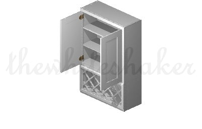 W3030 - 30" Wide 30" High, Double Door Wall Cabinet